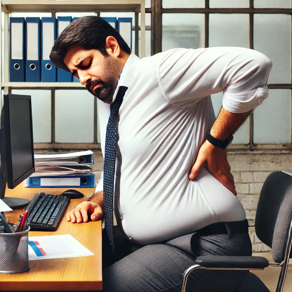 داشتن شکم صاف با درست نشستن